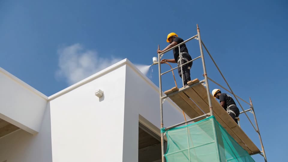 Scaffolding Cape Town - scaffold erected across the elevation of a Cape Town building